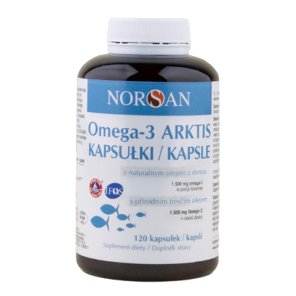 Omega Pharma NORSAN 3 Arktis (Praca serca, mózgu i oczu) 120 Kapsułek