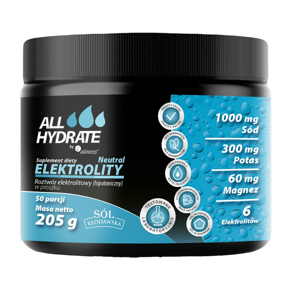 ALLHydrate Elektrolity, smak neutralny, 205 g