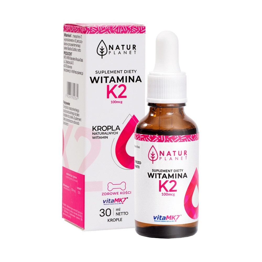 NATUR PLANET NATUR PLANET Witamina K2MK7 100 mcg FORTE 30 ml