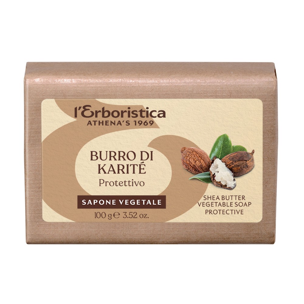 L'Erboristica, roślinne mydło z masłem shea, 100 g
