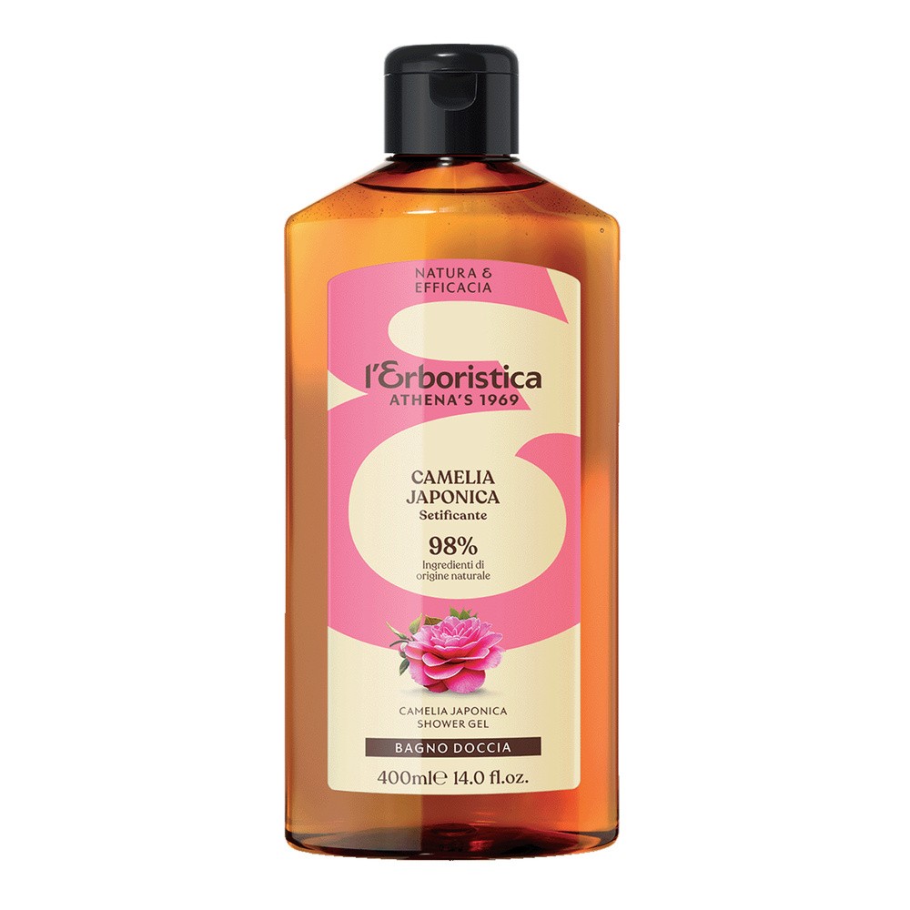 L'Erboristica, żel pod prysznic, kamelia japońska, jedwabisty, 400 ml