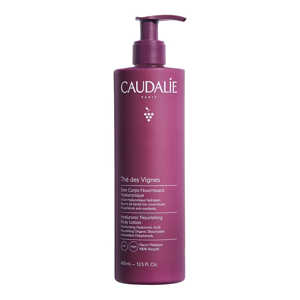 Caudalie, Thé des Vignes, Nawilżający Balsam do Ciała z Kwasem Hialuronowym, 400 ml