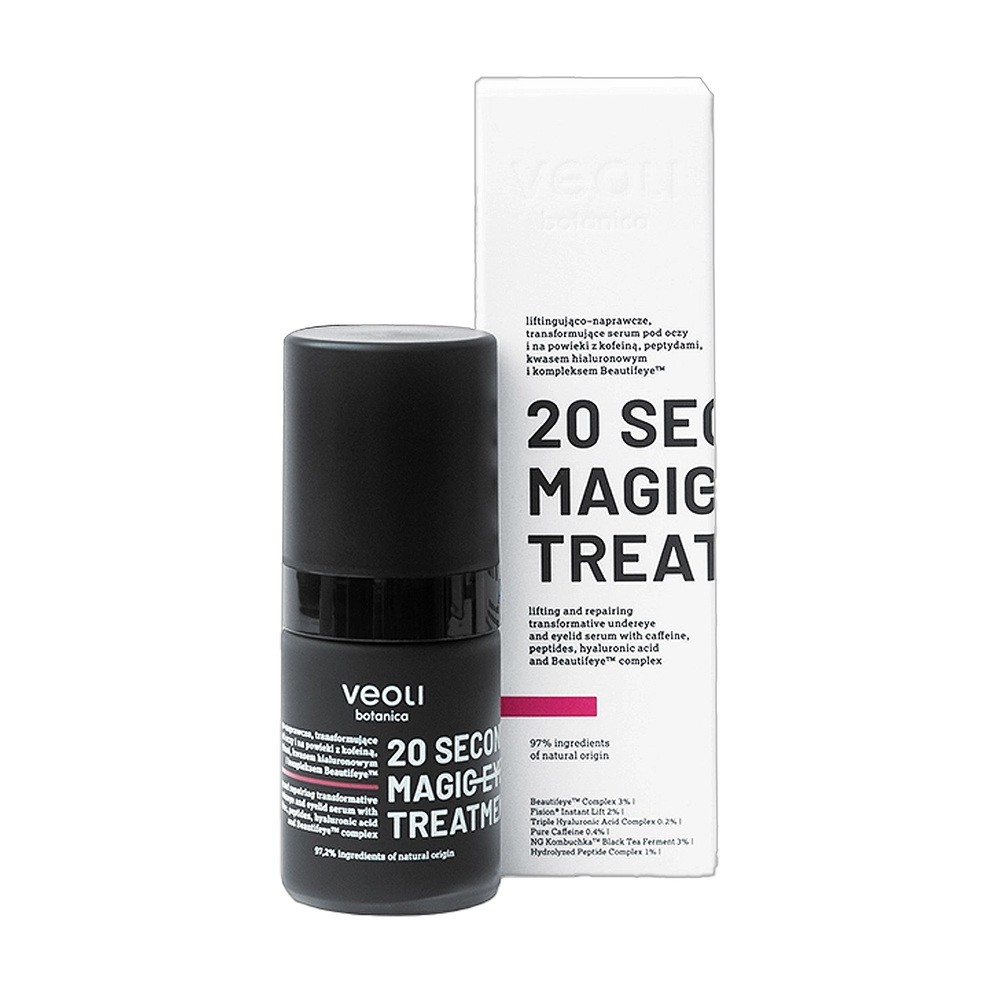 Veoli Botanica 20 Seconds Magic Eye Treatment, Liftingująco-naprawcze serum pod oczy, na powieki