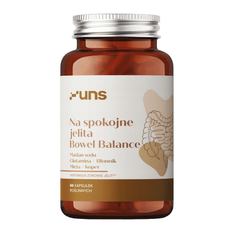 UNS Na Spokojne Jelita Bowel Balance, kapsułki, 60 sztuk