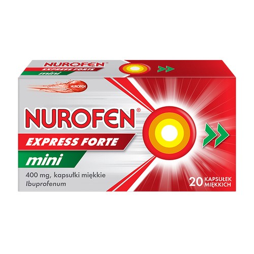 Nurofen Express Forte Mini 400 mg, kapsułki, 20 sztuk