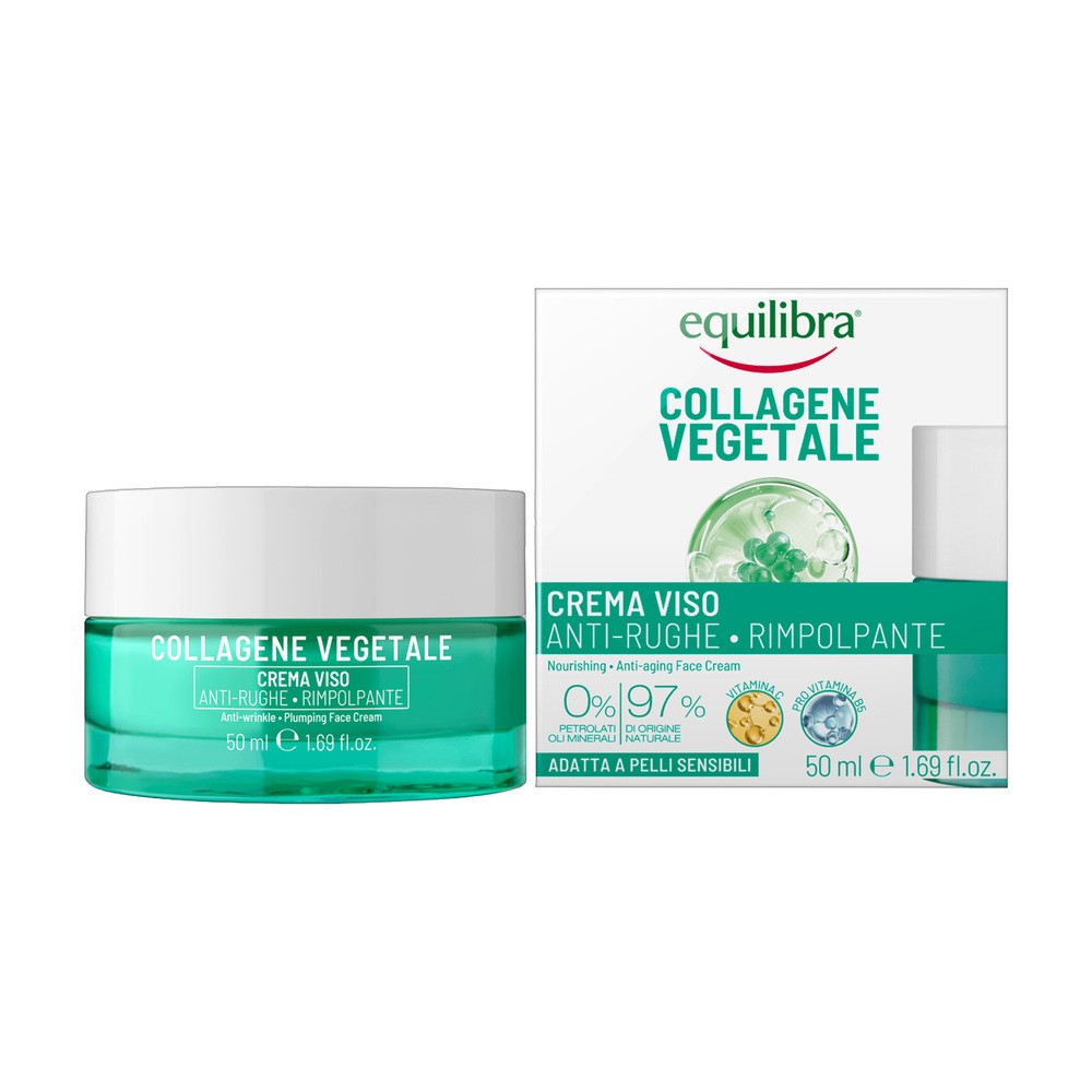 Equilibra Collagene Vegetal przeciwzmarszczkowy wypełniający krem do twarzy z kolagenem roślinnym 50 ml