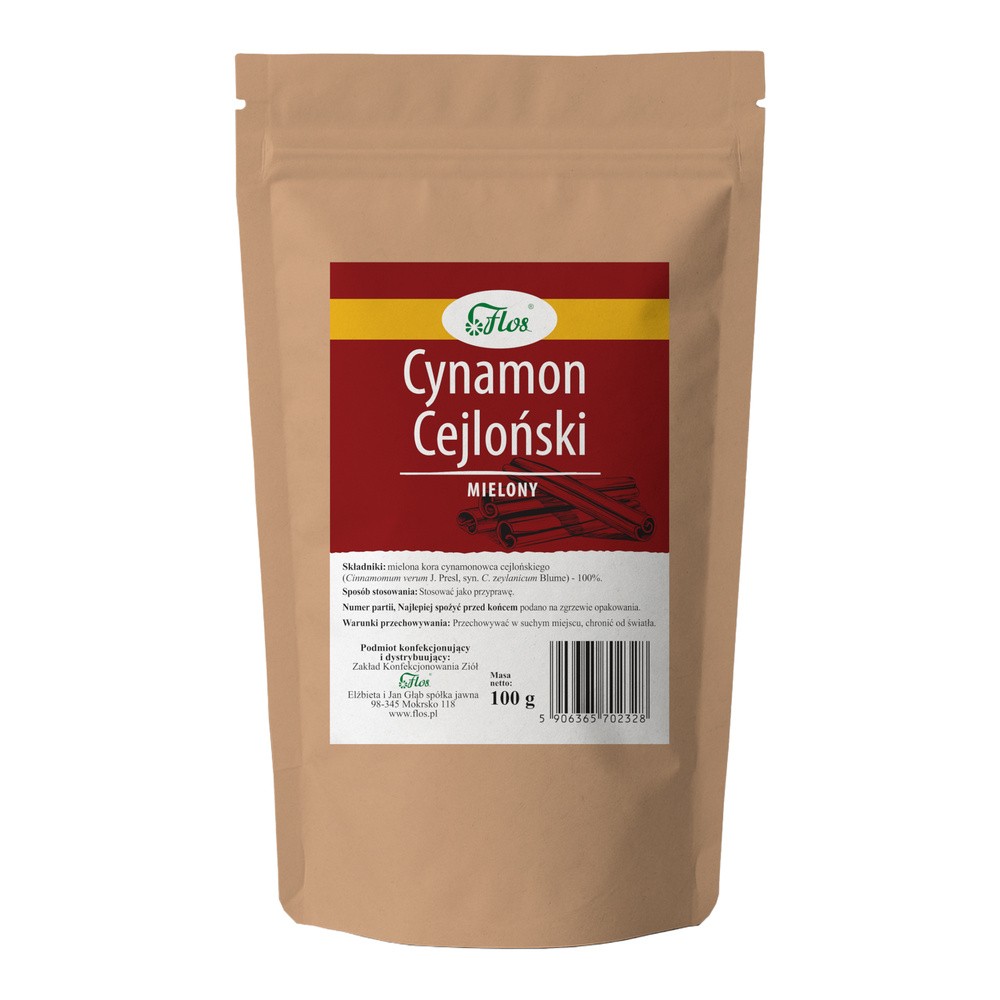 Cynamon Cejloński mielony 100g Flos