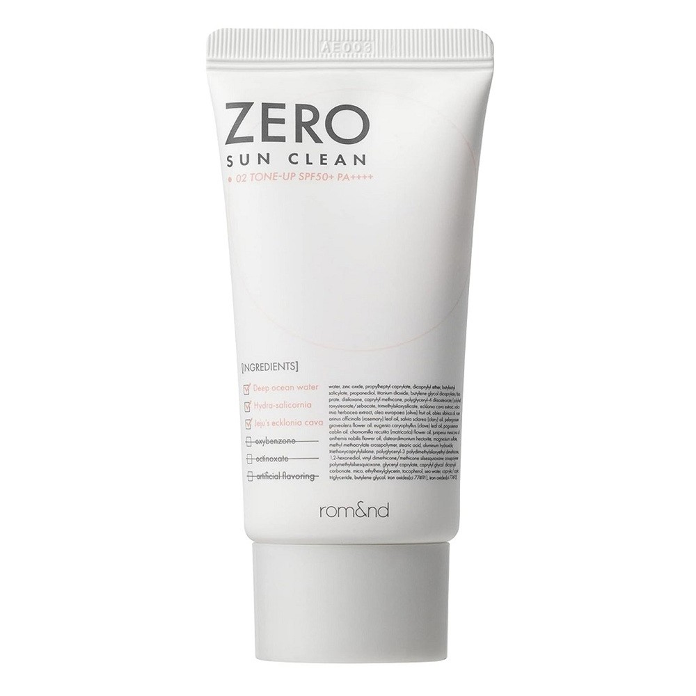 Rom&nd ROM&ND_Zero Sun Clean krem przeciwsłoneczny do twarzy SPF50+ PA++++ 02 Tone Up 50 ml