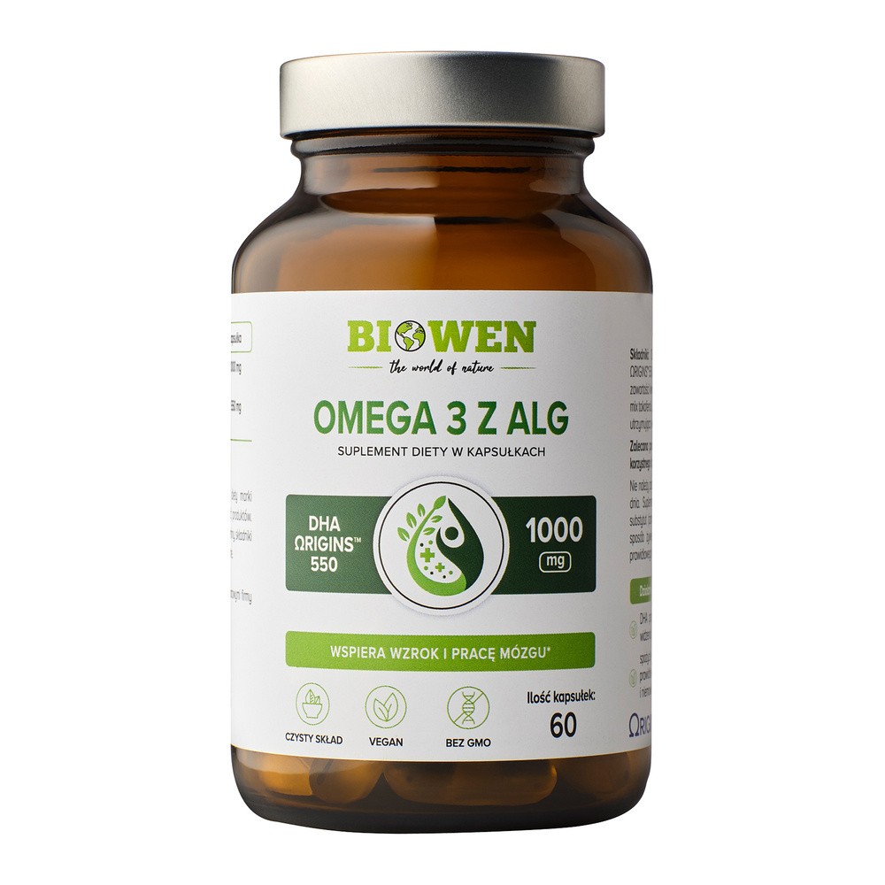 Biowen Omega 3 z alg, 60 kapsułek