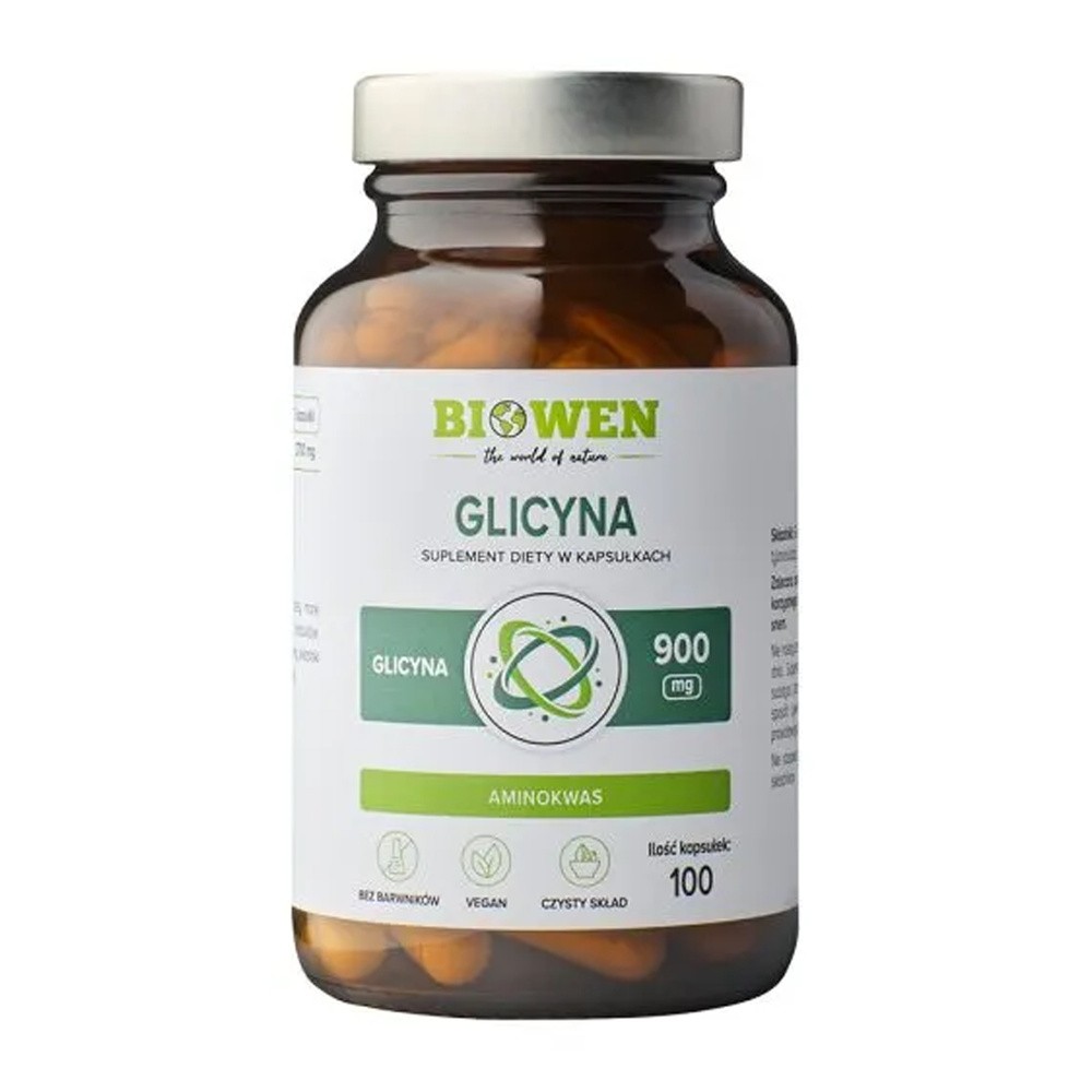 Biowen Glicyna, 100 kapsułek