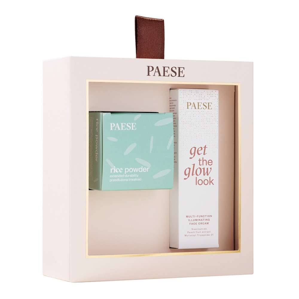 Paese zestaw: Get The Glow Look Krem 30ml + Sypki puder ryżowy 10g