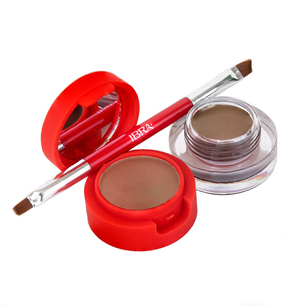 Ibra makeup IBRA Makeup Eyebrow Pomade & Powder Pomada i Cień do Brwi Blonde IBRA-0751