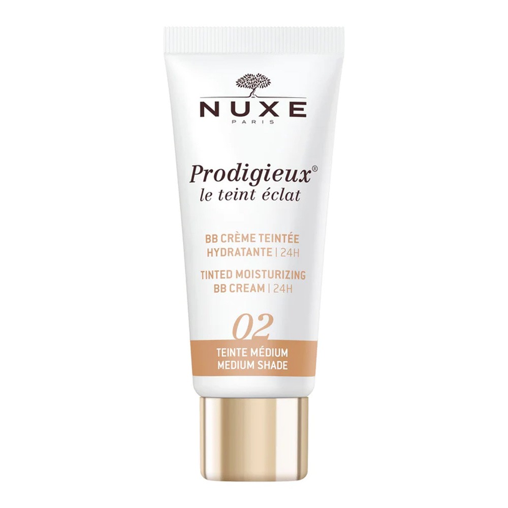 Nuxe Prodigieux, nawilżający krem BB, odcień średni 02, 30 ml