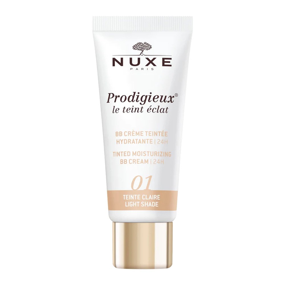 Nuxe Prodigieux, nawilżający krem BB, odcień jasny 01, 30 ml