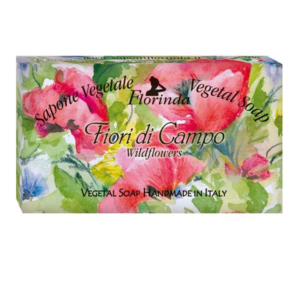 Florinda, naturalne mydło roślinne, polne kwiaty, 100 g