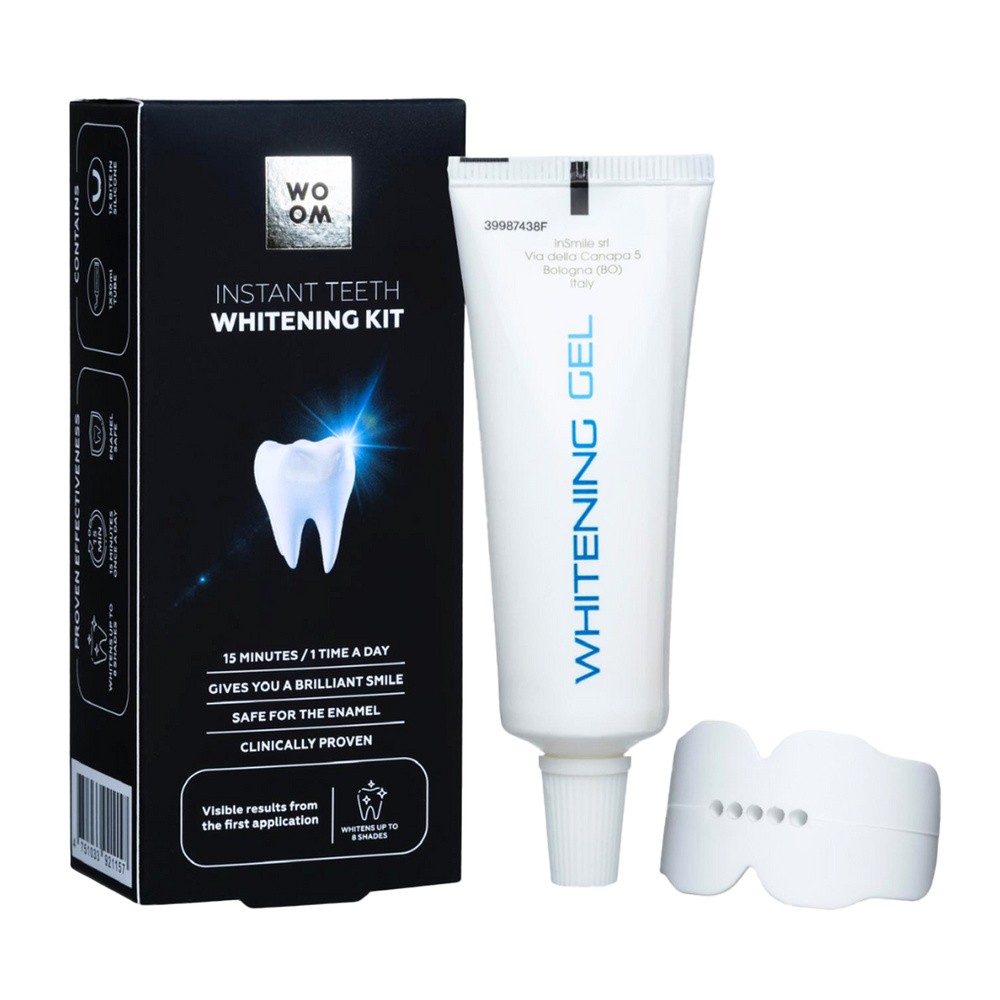Zestaw do wybielania zębów WOOM Instant teeth (30 ml)