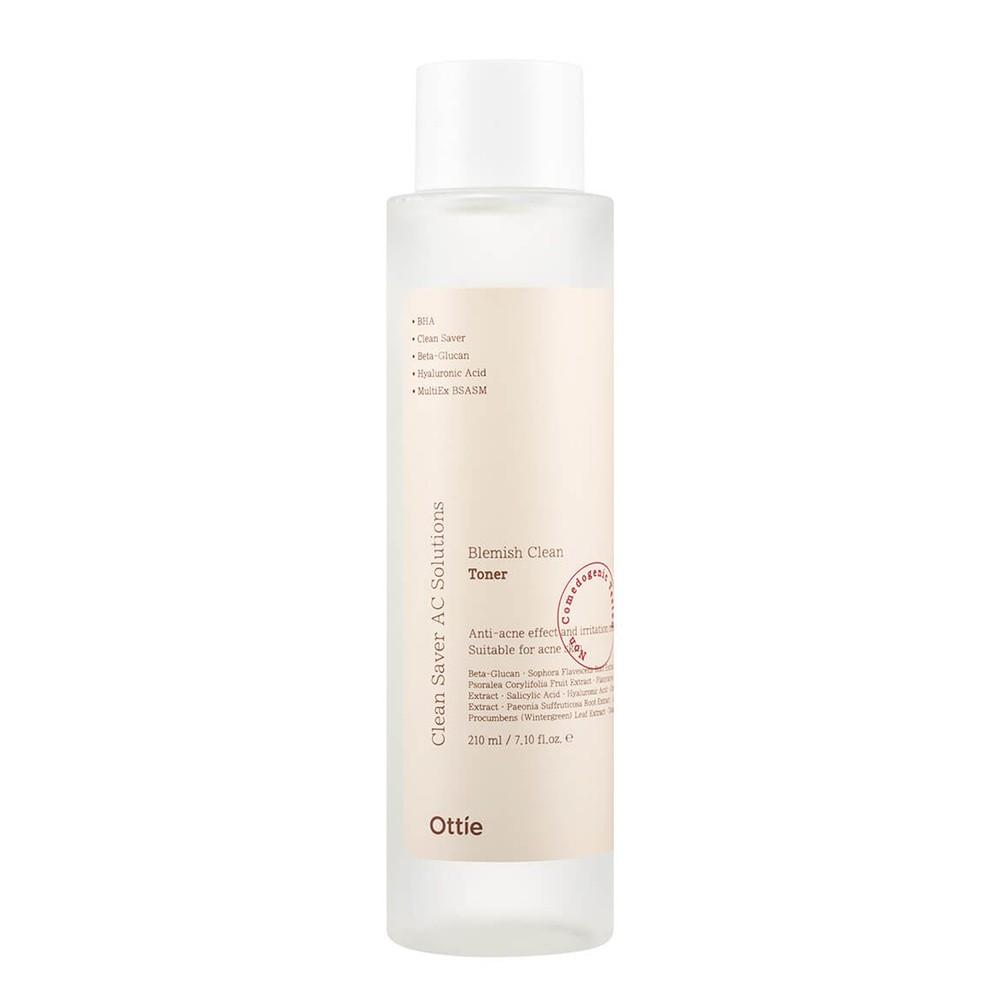 Ottie Blemish Clean, tonik do cery trądzikowej z niacynamidem, 210 ml
