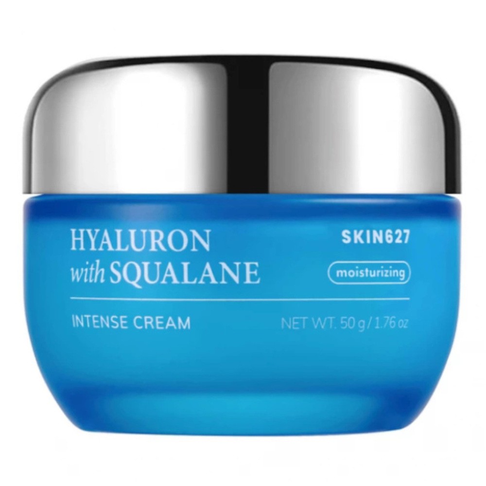 Nawilżający krem do twarzy KWAS HIALURONOWY & SKWALAN SKIN627, 50 g