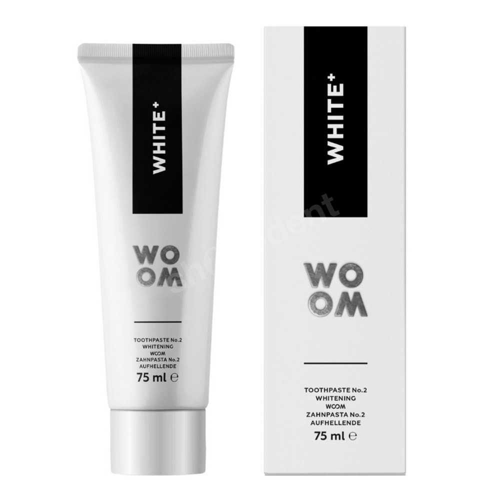 DARMED WOOM NR 2 WHITE + pasta do zębów 75ml