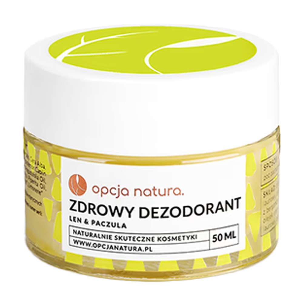 Zdrowy dezodorant len & paczula 50ml Opcja natura