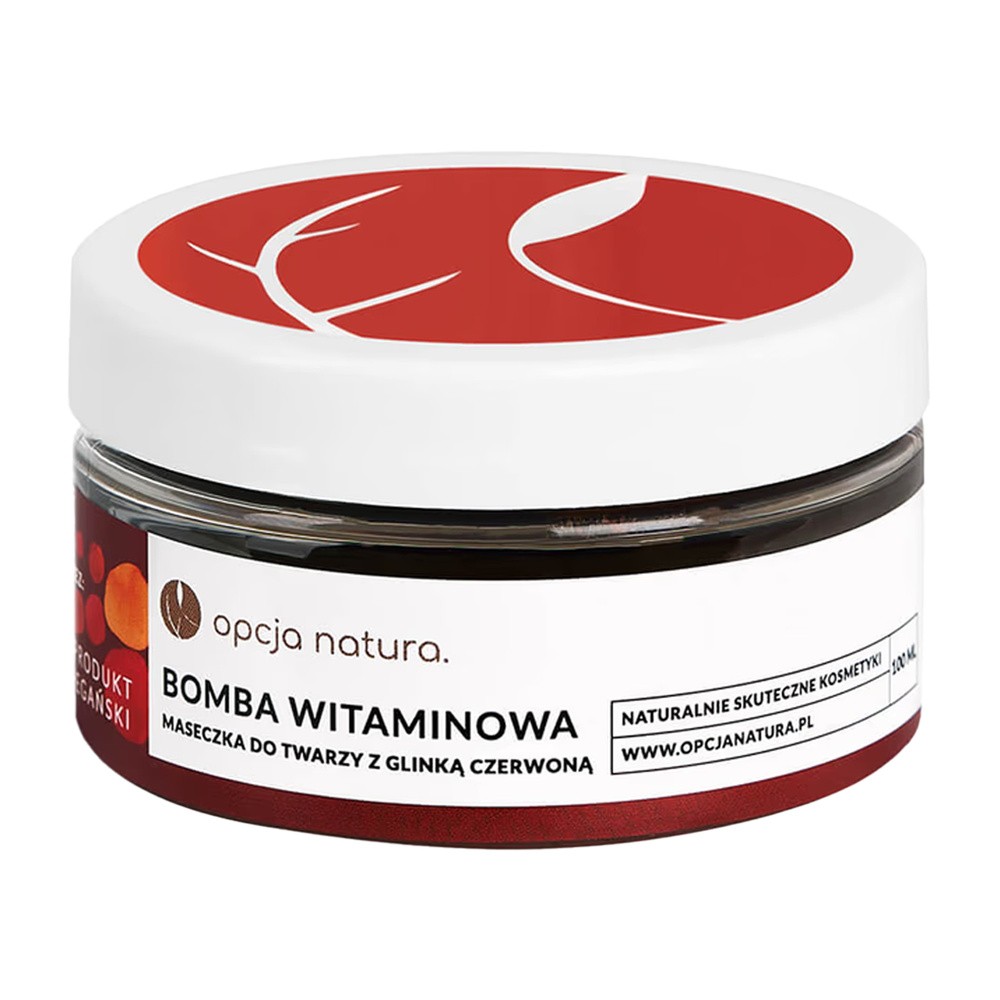 Opcja.natura Opcja.natura Bomba Witaminowa Maseczka do Twarzy z Glinką Czerwoną 100 ml 2F32-12579