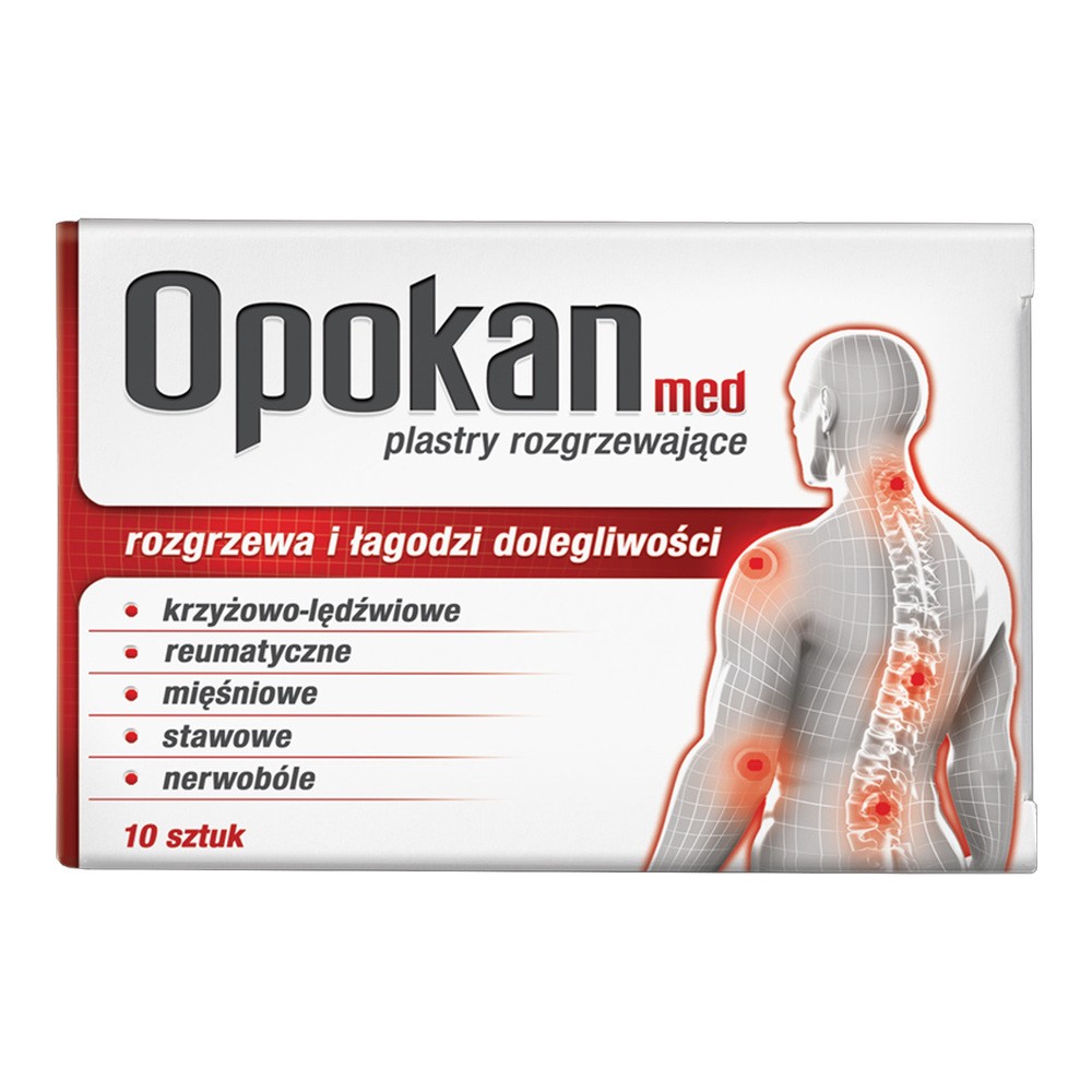 Opokan Med, plastry rozgrzewające, 10 sztuk