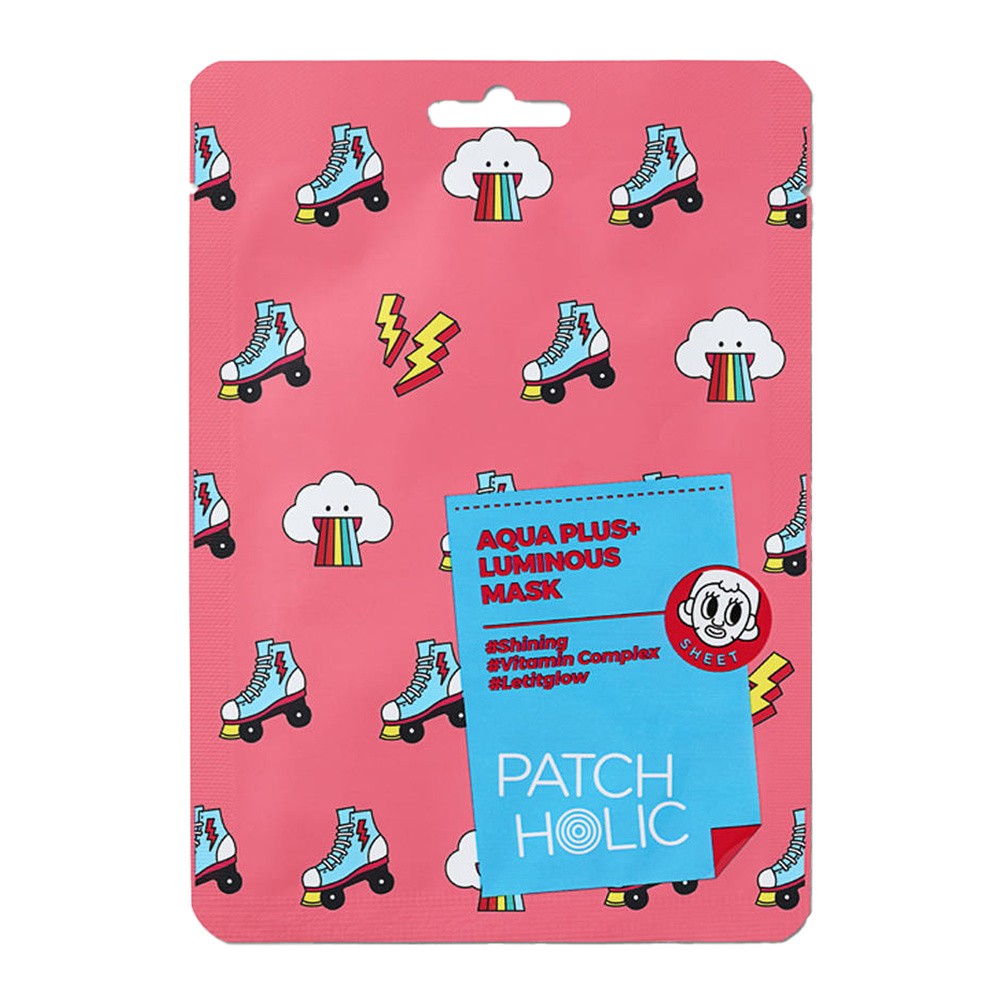 Patch Holic Aqua Plus+ Luminous Mask Rozświetlająca Maska do Twarzy w Płachcie 20ml