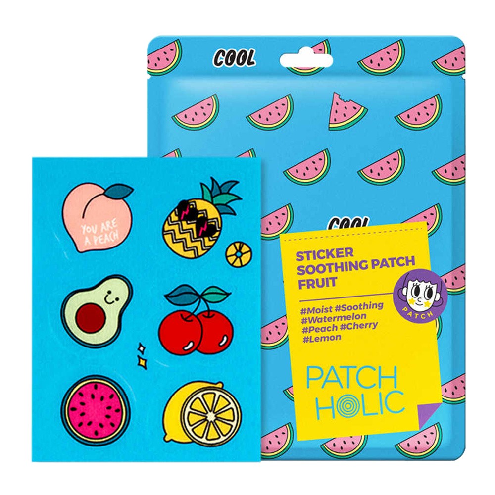 Patch Holic Sticker Soothing Patch Fruit Łagodzące Płatki Hydrożelowe