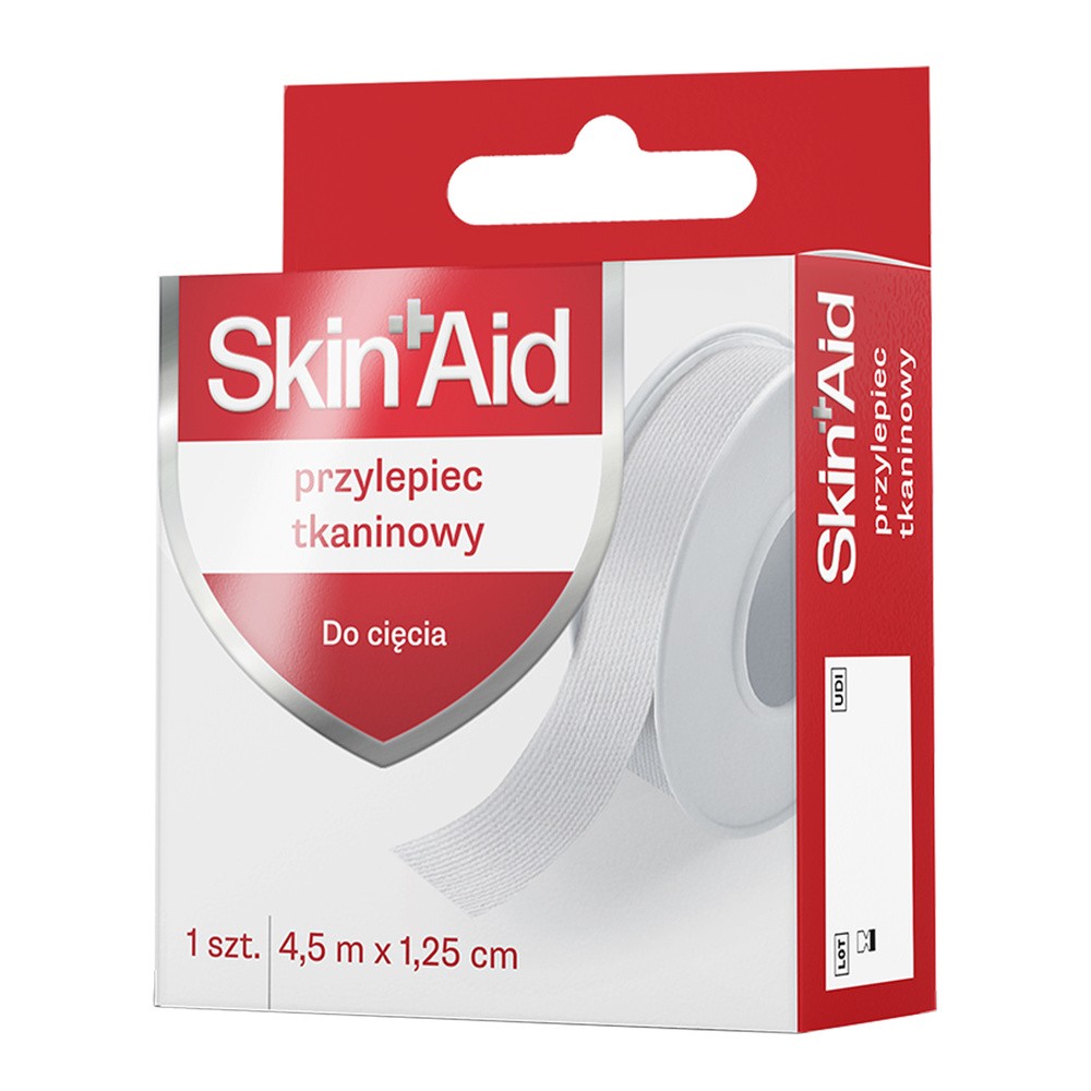 Skin Aid Przylepiec tkaninowy 4,5 m x 1,25 cm, 1 sztuka