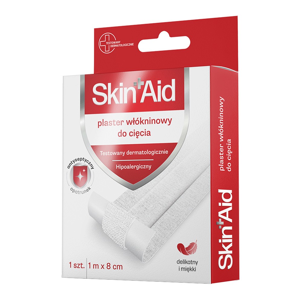 Skin Aid, plaster włókninowy, 1 m x 8 cm, 1 sztuka