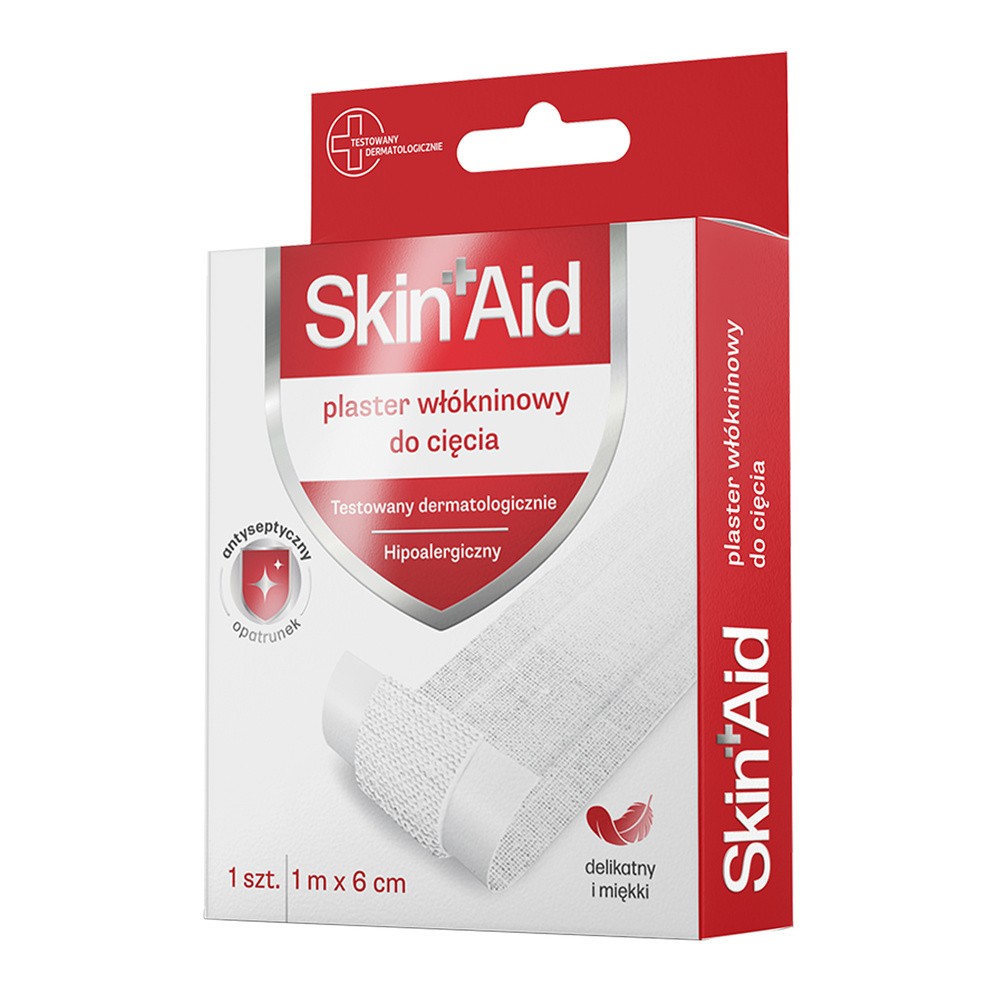 Skin Aid, plaster włókninowy, 1 m x 6 cm, 1 sztuka