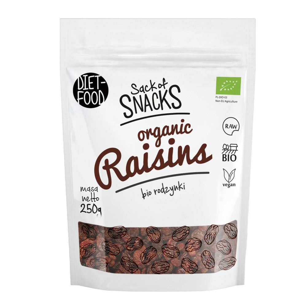 Diet-Food Rodzynki Sułtanki 250g DIET-FOOD EKO MIPRODZYSULTA