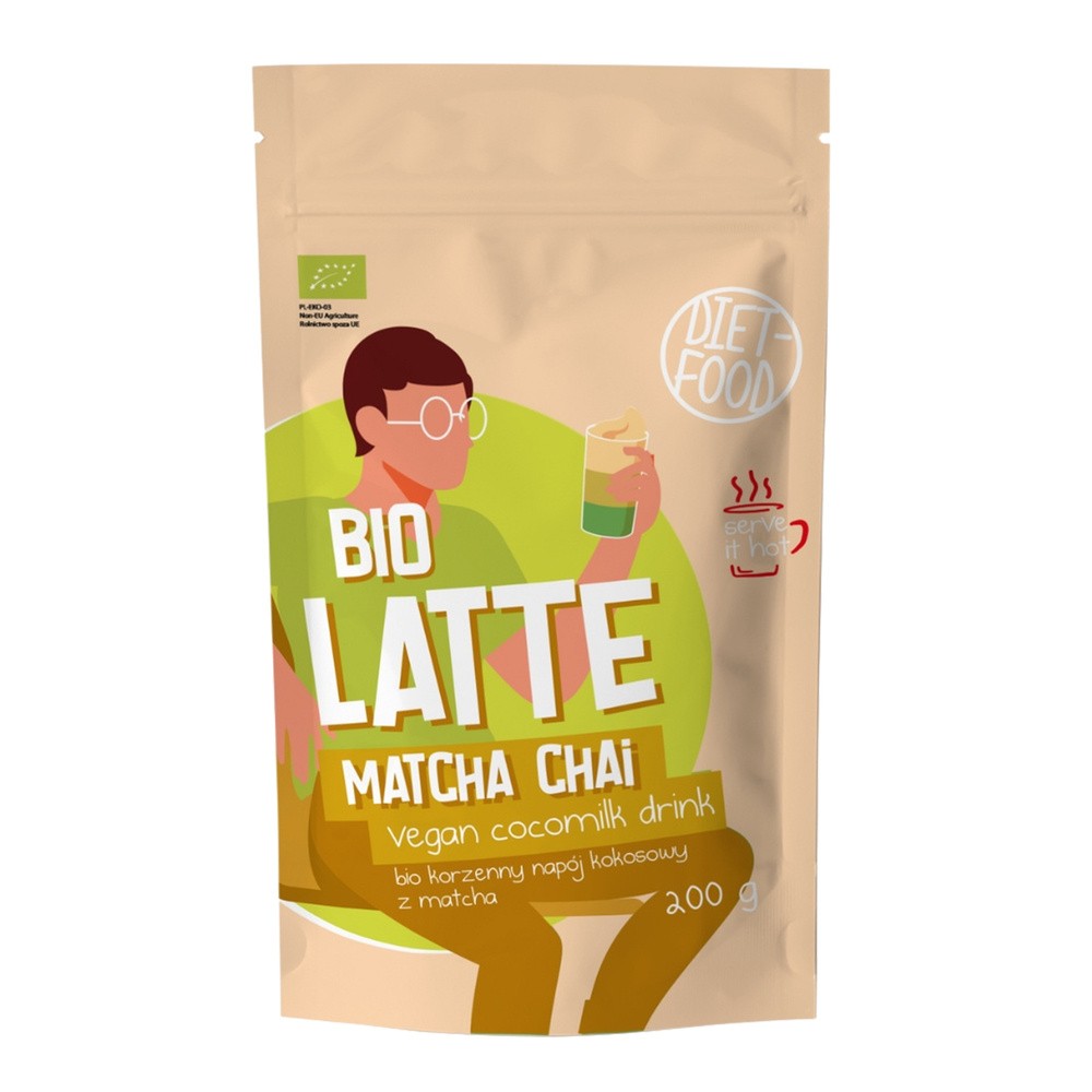 Diet-Food Bio Latte Matcha chai 200 g Dzień Kobiet | Taniej o 8%