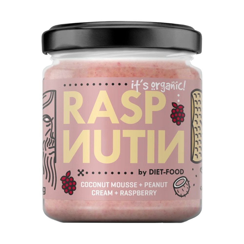 RASPNUTIN BIO KREM KOKOSOWY Z ORZECHAMI I MALINAMI 200 G