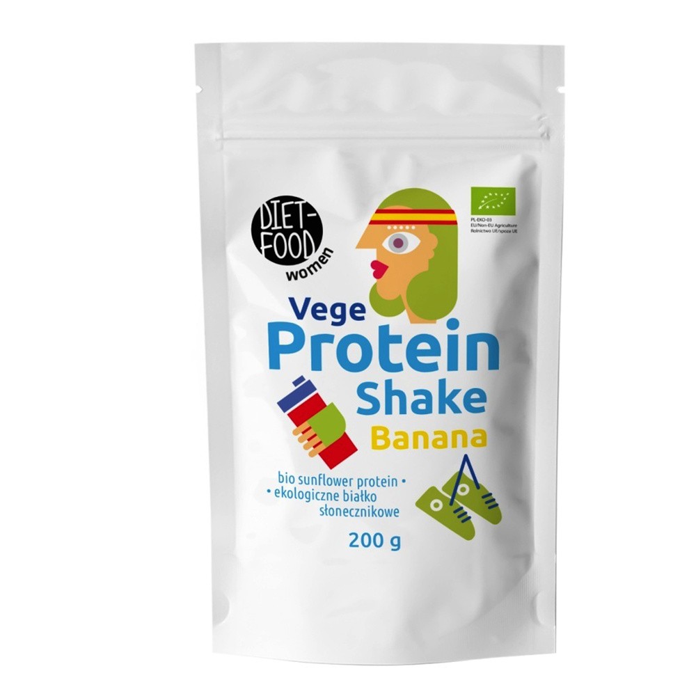 Diet-Food, Vege Shake Białkowy, bananowy, 200 g