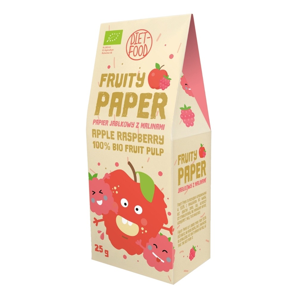 Diet-Food Papier owocowy jabłko+malina 25g Dzień Kobiet | Taniej o 8%