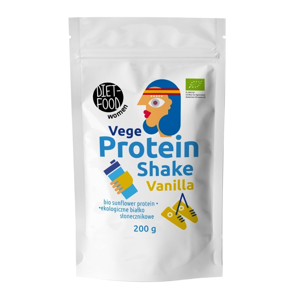 Diet-Food, Vege Shake Białkowy, waniliowy, 200 g