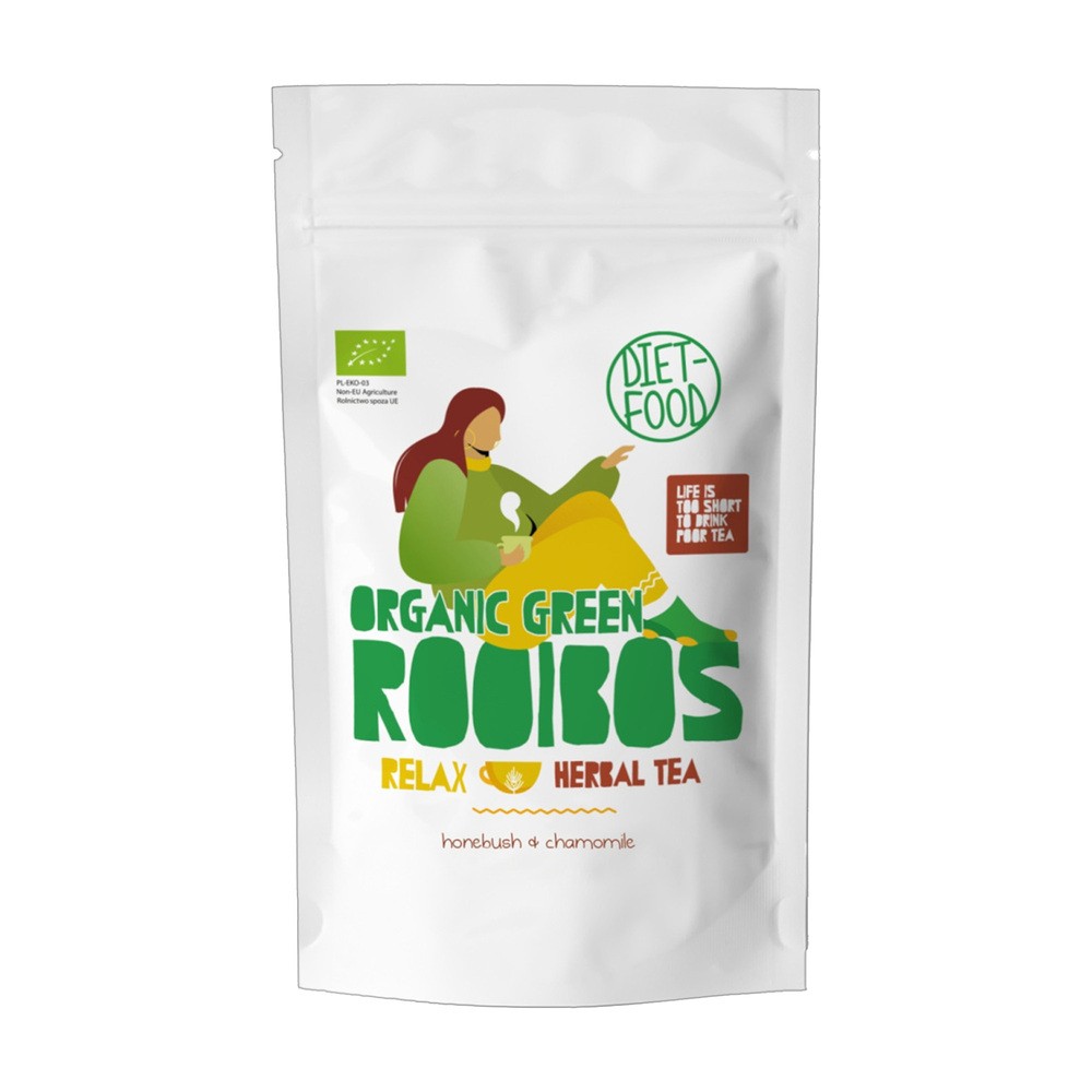 Bio Herbata Zielony Rooibos Relax Liście 100 g