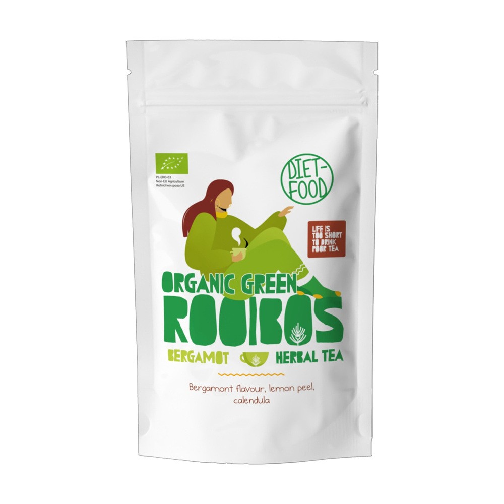 Diet-Food Herbatka rooibos zielony bergamotka 100 g Bio