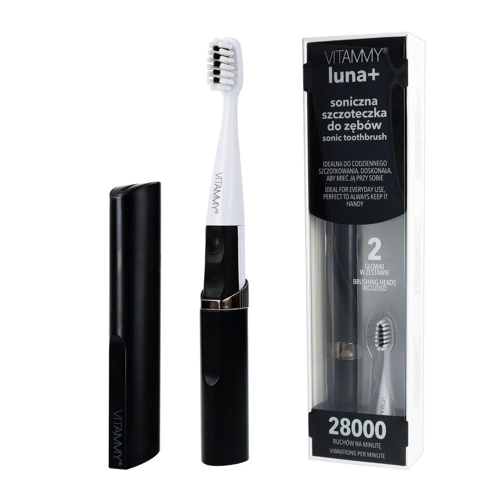 Szczoteczka soniczna VITAMMY Luna+ Czarny