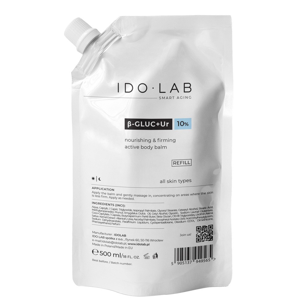 Ido Lab B-Gluc + Ur Rewitalizujący, odżywczy balsam do ciała refill 500ml 500 ml