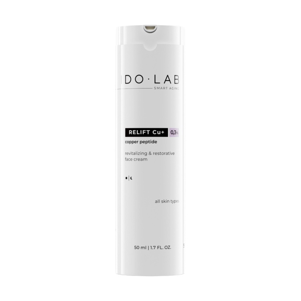 IDO LAB Relift Cu+ Copper Peptide Revitalizing & Restorative Face Cream krem rewitalizująco-odnawiający z peptydem miedziowym 50 ml
