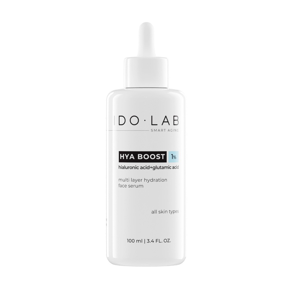 Idolab Hya Boost, intensywnie nawilżające, dodające blasku serum do twarzy, 100 ml