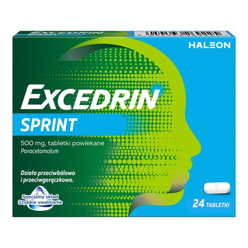 Excedrin Sprint, tabletki, 24 sztuk