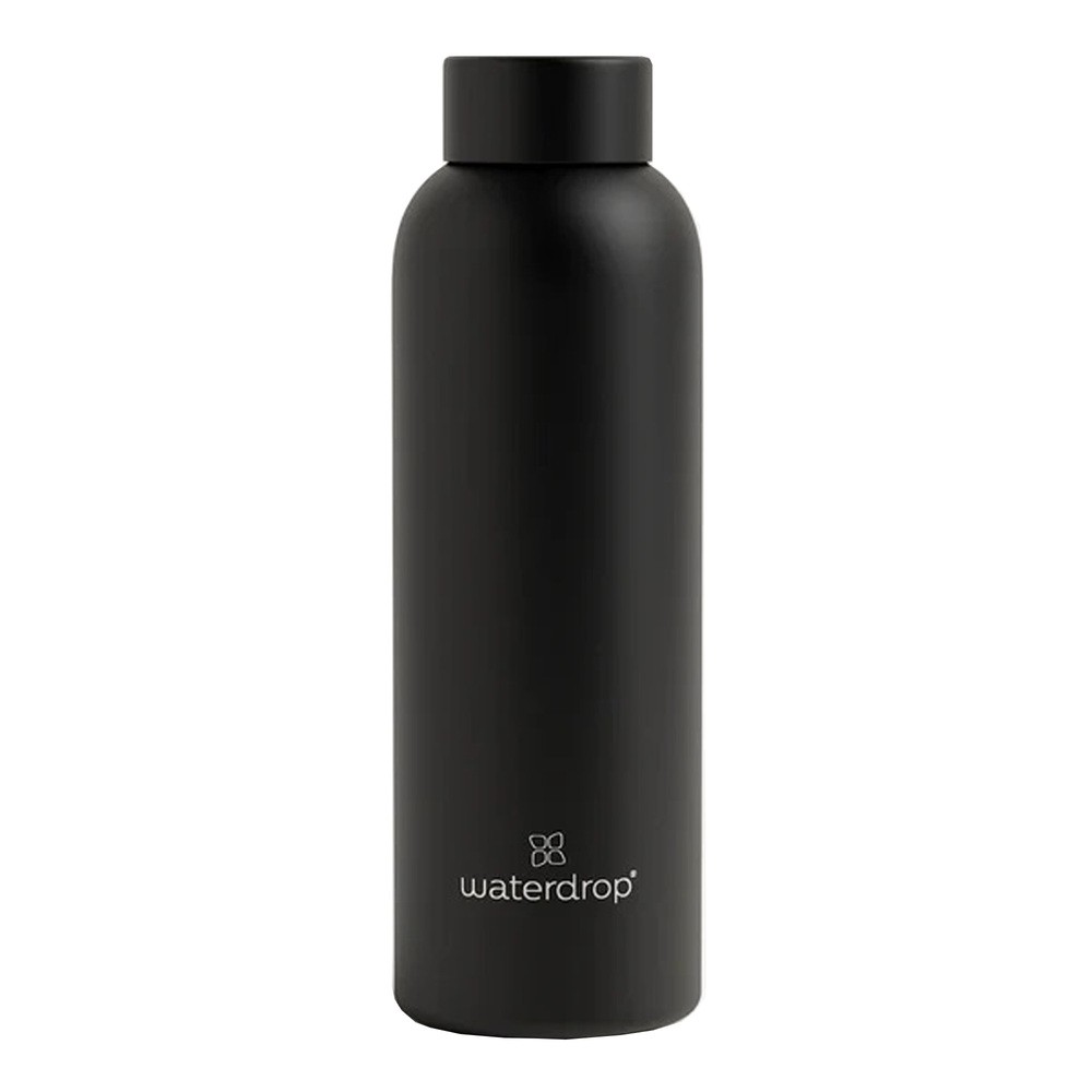Waterdrop Thermo Steel butelka na wodę ze stali nierdzewnej kolor Black Matt 600 ml