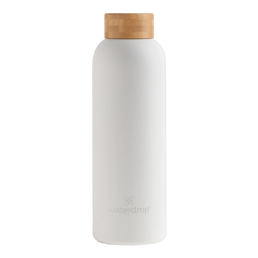 Waterdrop Thermo Steel butelka na wodę ze stali nierdzewnej kolor White Matt 600 ml