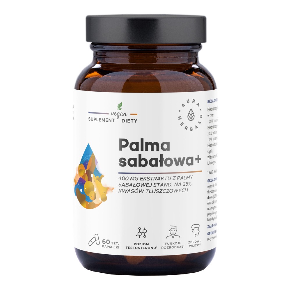 Aura Herbals Palma sabałowa 400 mg Kapsułki, 60 szt.