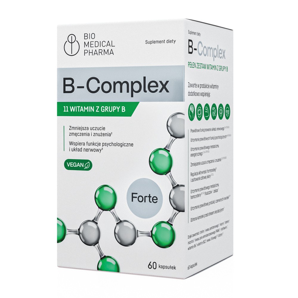 Bio Medical Pharma BcComplex 11 witamin z grupy B, Kapsułki
