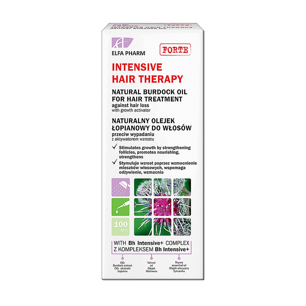 ELFA PHARM Forte naturalny olejek łopianowy przeciw wypadaniu włosów 100ml