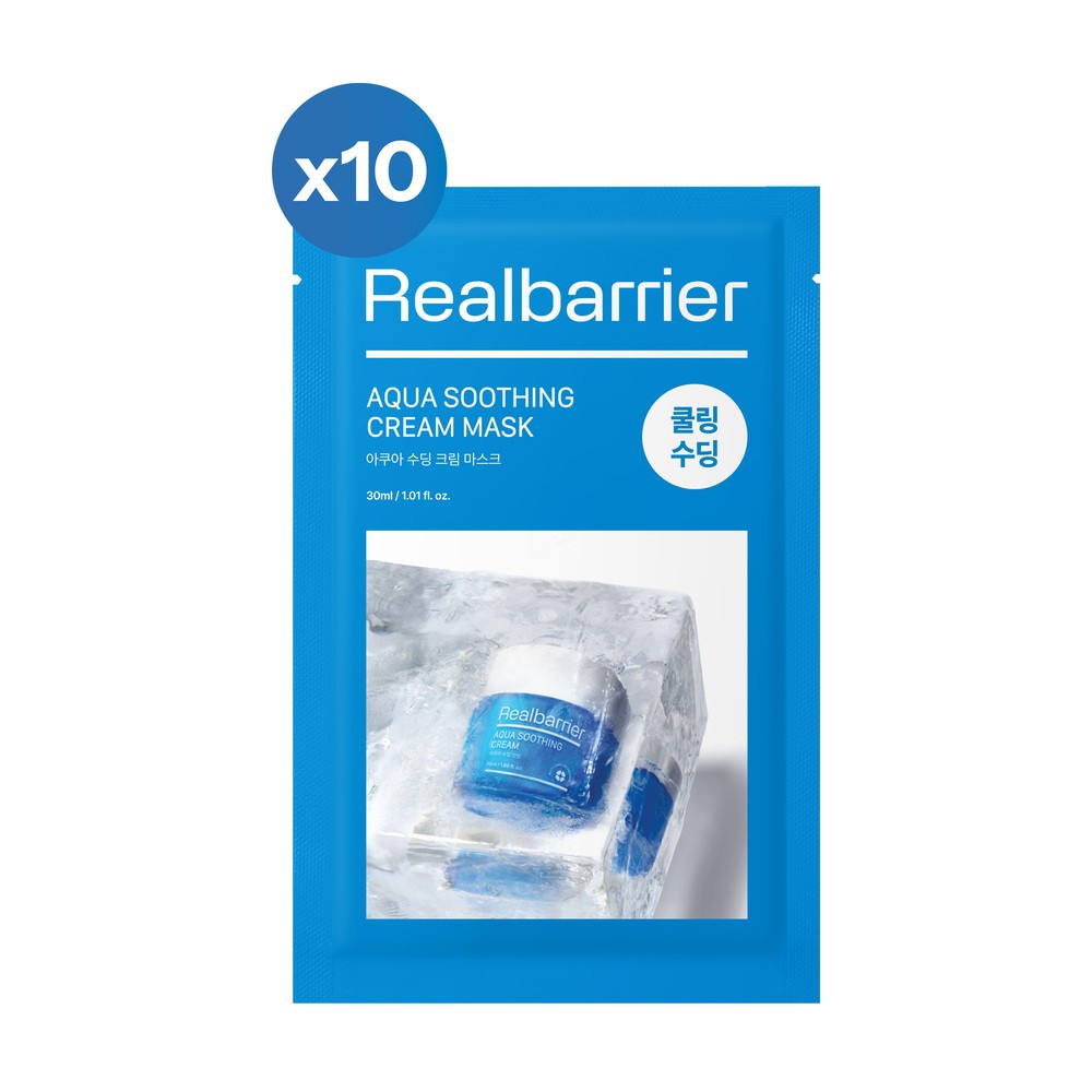 Real Barrier Aqua Soothing Cream Mask nawilżająca, łagodząca maska w płacie Maseczki w płachcie 300 ml